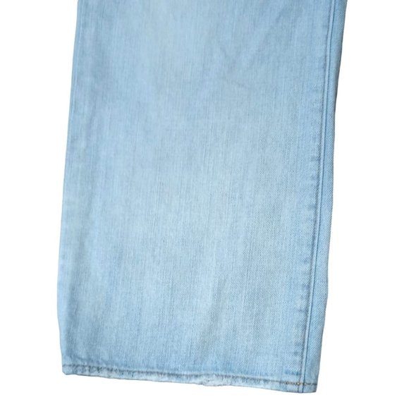 American Eagle Jeans Womens Size 16 Thrashed Ripped Destroyed Light Blue Denim - Picture 3 of 13